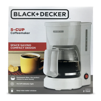 BLACK + DECKER COFFEE MAKER 5CUP 