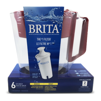 BRITA RED PITCHER 6CUP