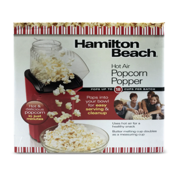 HAMILTON BEACH HOT AIR POPCORN POPPER 18CUPS 