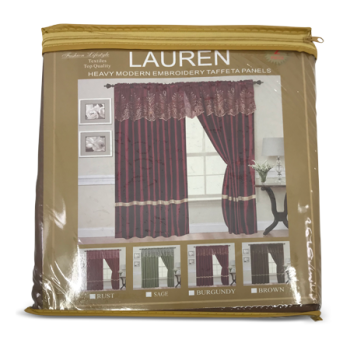 LORAINE POLYSTER WINDOW CURTAIN PANEL 