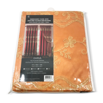 LAUREN EMBROIDERY TAFFETA PANEL 60"X90"+18"