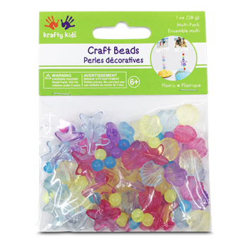 KRAFTY KIDS CRAFT BEADS 14OZ