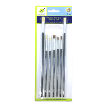 MIXED MEDIA BRUSH SET 7PCS