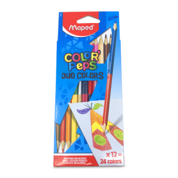 MAPED COLOR PEPS DUO COLORS 24PCS 