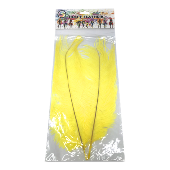 ESSENTIALS YELLOW CRAFT FEATHERS 