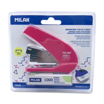 MILAN STAPLER PINK 