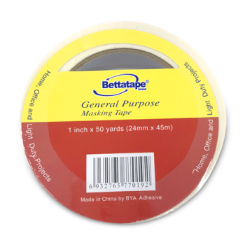 BETTATAPE GENERAL PURPOSE MASKING TAPE 1"X50YARDS 