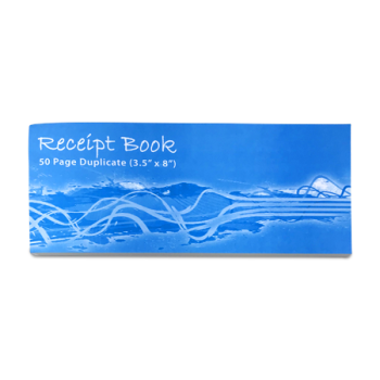 RECEIPT BOOK 3.5"X8"