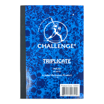 CHALLENGE TRIPLICATE BOOK 