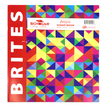 SCHOLAR SCRAP BOOK 10"X12"