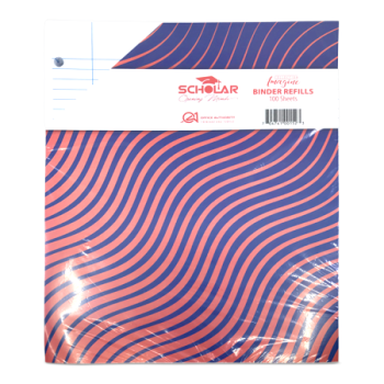 SCHOLAR BINDER REFILLS 100SHEETS 