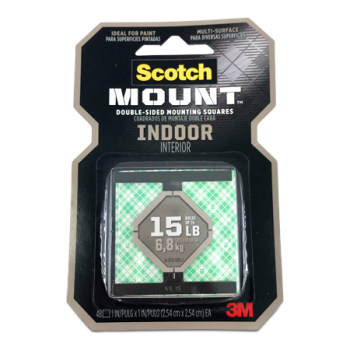 SCOTCH MOUNT INDOOR SQUARES TAPE 