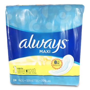 ALWAYS REG MAXI 24'S