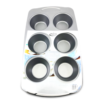 UNICO JUMBO CUPCAKE BAKING TRAY 14.8X8.7X1.6"