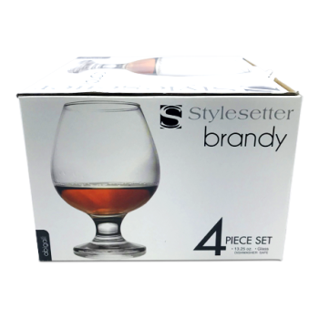 STYLESETTER BRANDY GLASS 4PCS 