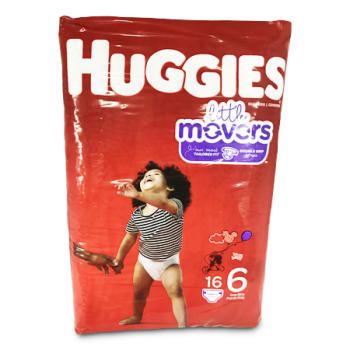 HUGGIES LITTLE MOVERS STEP 6 16'S