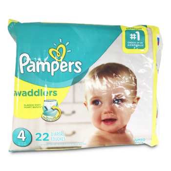 PAMPERS SWADDLERS STAGE 4 22'S