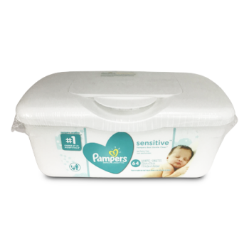 PAMPERS SENSITIVE WIPES 64'S