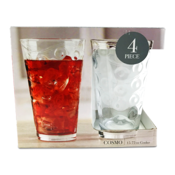 CIRCLEWARE COSMO GLASS 4PCS