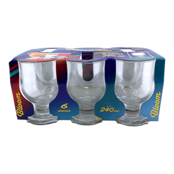 BLOOM FOOTEDWARES 240ML 6PCS 