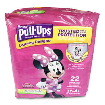 HUGGIES PULL-UPS GIRLS 3T-4T 22'S