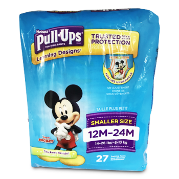 HUGGIES PULL-UPS BOYS 12M-24M 27'S