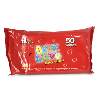 BABY LOVE BABY WIPES 50'S