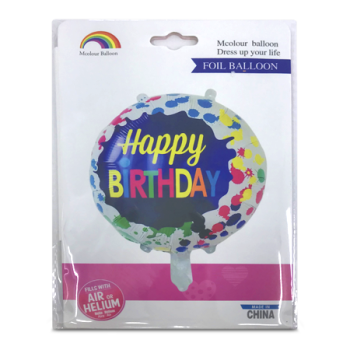 FOIL BALLOON HAPPY BIRTHDAY MULTI COLOUR 