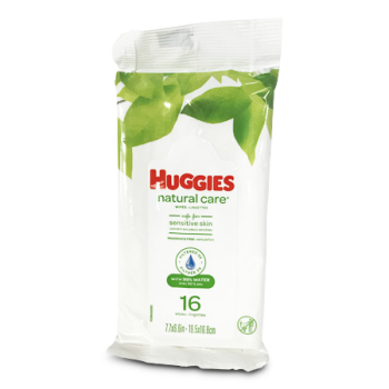 HUGGIES NATURAL CARE WIPES 16'S