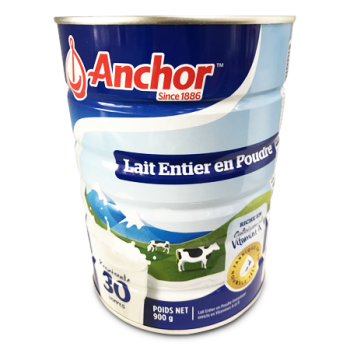 ANCHOR FULL CREAM POWDER MILK TIN 900G