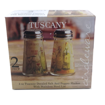TUSCANY SALT & PEPPER SHAKER 2PCS 