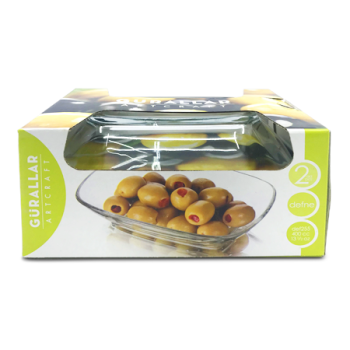 GURALLAR 2PCS GLASS BOWL 