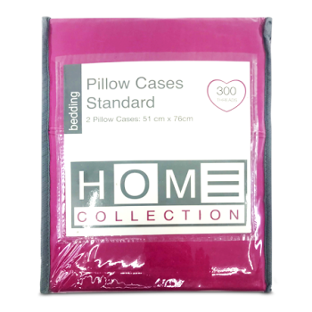 HOME COLLECTION PILLOW CASES 2PCS 51CMX76CM 