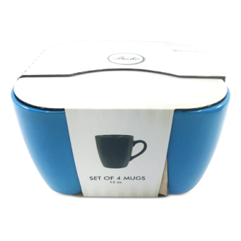 BISTRO MUGS 4PCS 12OZ 