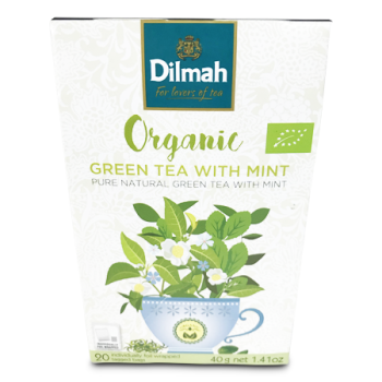 DILMAH ORGANIC GREEN TEA W/MINT 20'S