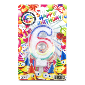 ESSENTIALS BIRTHDAY CANDLE NO. 6
