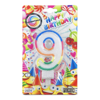 ESSENTIALS BIRTHDAY CANDLE  NO. 9