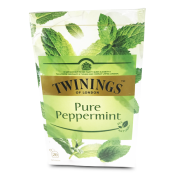 TWININGS PURE PEPPERMINT TEA 20'S