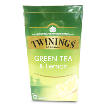 TWININGS GREEN TEA & LEMON 25'S