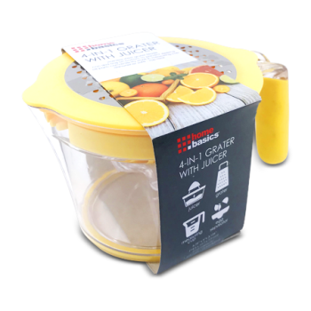 HOME BASICS 4IN1 GRATER W/JUICER
