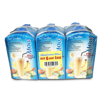 MOO LOW FAT EVAPORATED MILK 6X250ML