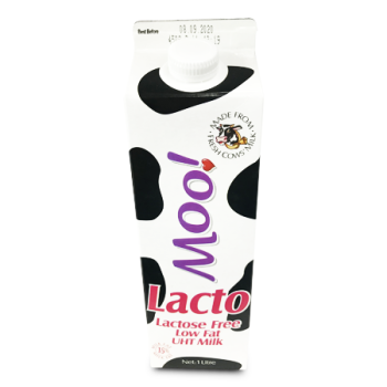 MOO LACTOSE FREE LOW FAT UHT MILK 1L