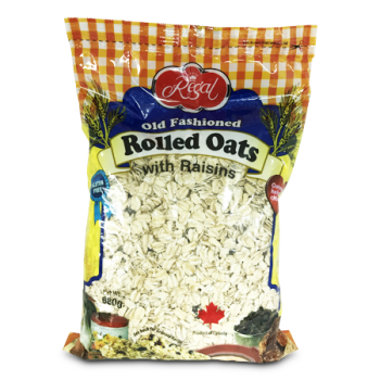 REGAL OLD FASHIONED ROLLED OATS W/RAISINS 680G