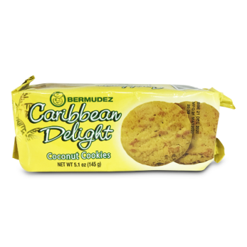 BERMUDEZ CARIBBEAN DELIGHTS COCONUT COOKIES 145G
