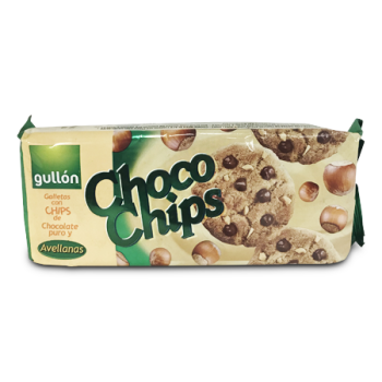 GULLON CHOCO CHIPS HAZELNUT 125G