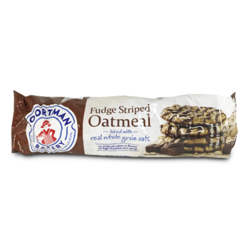 VOORTMAN FUDGE STRIPED OATMEAL COOKIES 350G