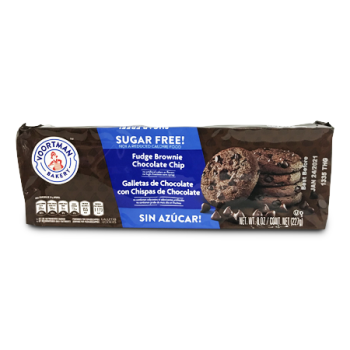 VOORTMAN S/FREE FUDGE BROWNIE CHOCOLATE CHIP COOKIES 227G