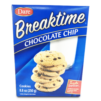 DARE BREAKTIME CHOCOLATE CHIP COOKIES 250G