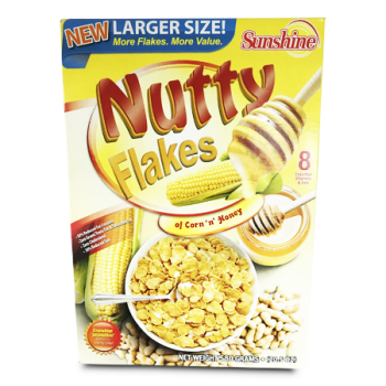 SUNSHINE CEREALS NUTTY FLAKES 580G