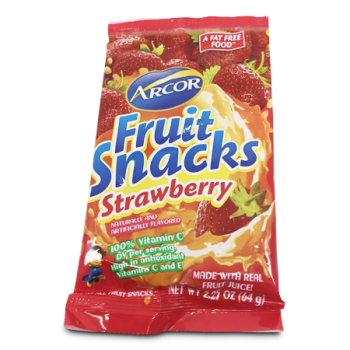 ARCOR FRUIT SNACK STRAWBERRY 64G